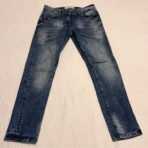 Men's Jeanius Akademiks Acid Wash 5 pocket Jeans - Sz 32x30 urban casual style